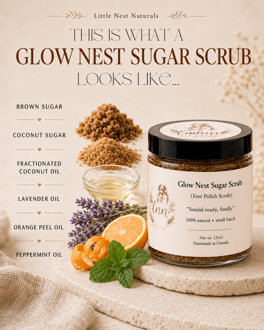 Glow Nest Sugar Scrub- Feet Scrub